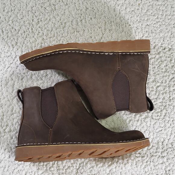 Women's L.L.Bean Stonington Chelsea Boots brown suede size 8.5 m - Picture 2 of 7